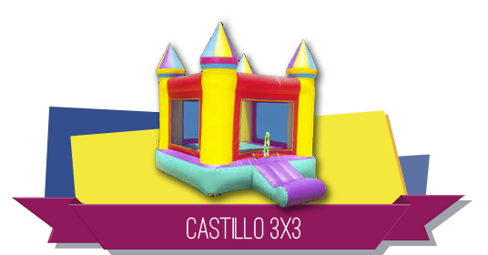 Castillo inflable 3x3 alquiler
